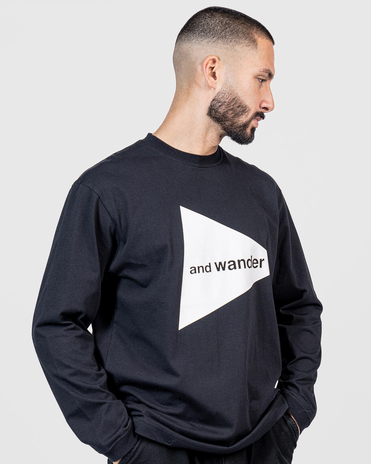 And Wander Logo LS Tee | 5743284225010 | AFEW STORE